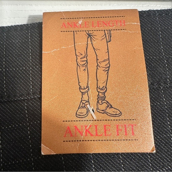 Indigo Plus men's windowpane ankle fit trousers, size 32, hipster, NWT - Picture 12 of 14